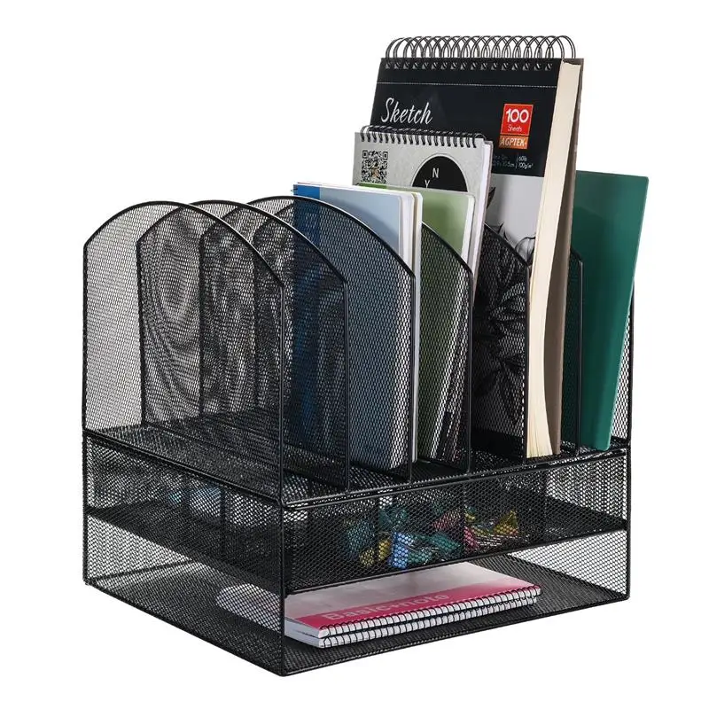 Wholesale Nes Design Black Office Metal Wire Mesh Desk Organizer Buy