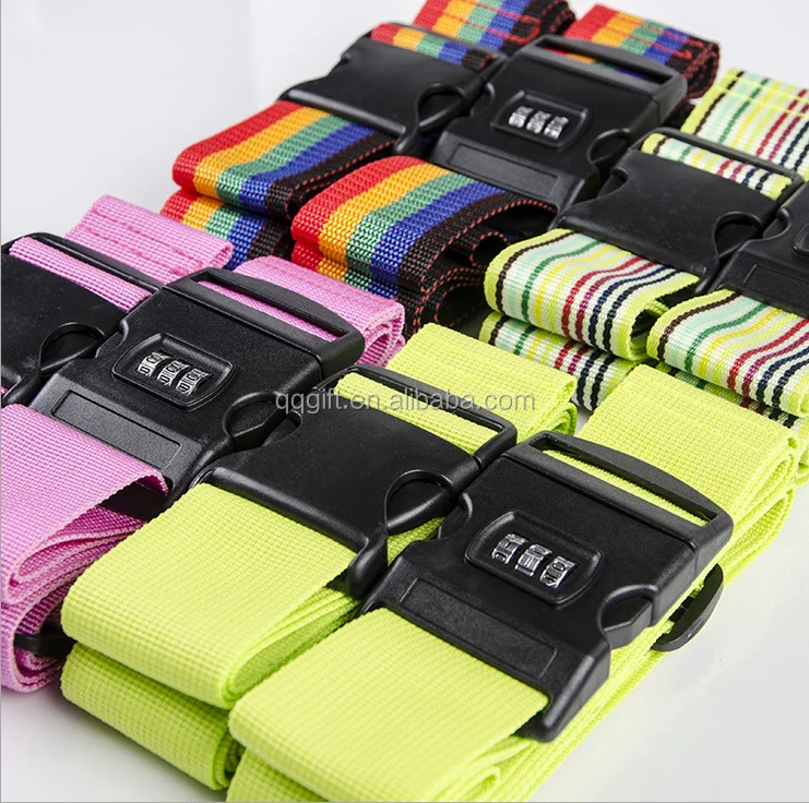 Wholesale Durable Adjustable Luggage Belts 2017 Hot Sale Cheap Coded