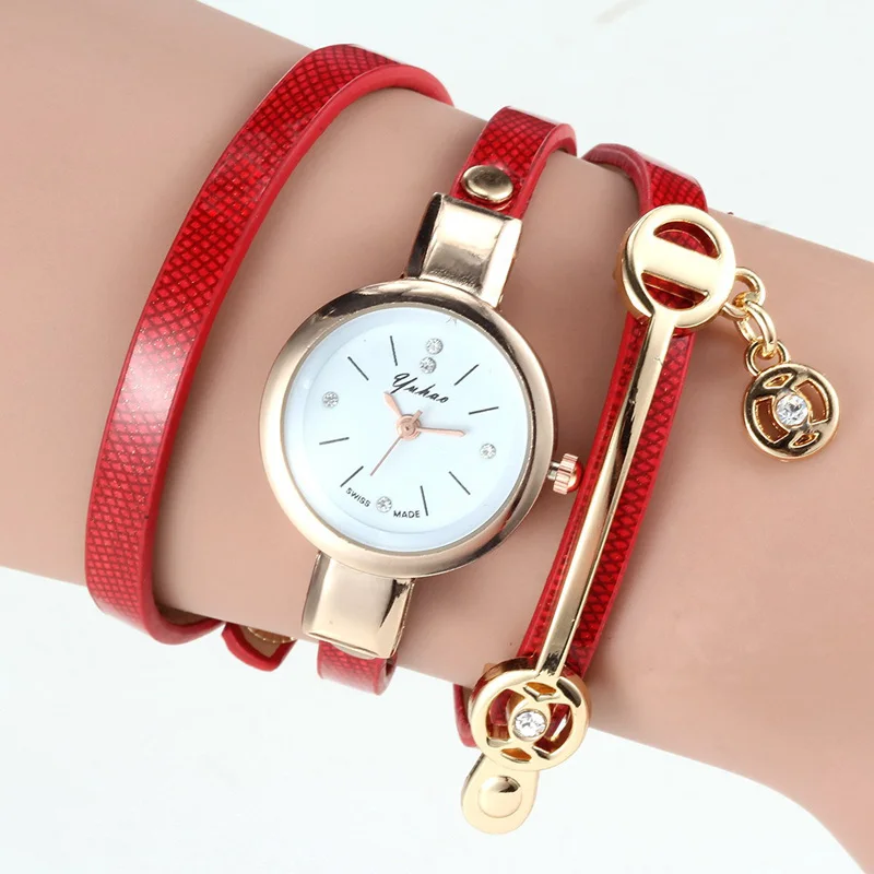 

WJ-4835 charming China wholesale cheap price beautiful ladies winding bracelet watch