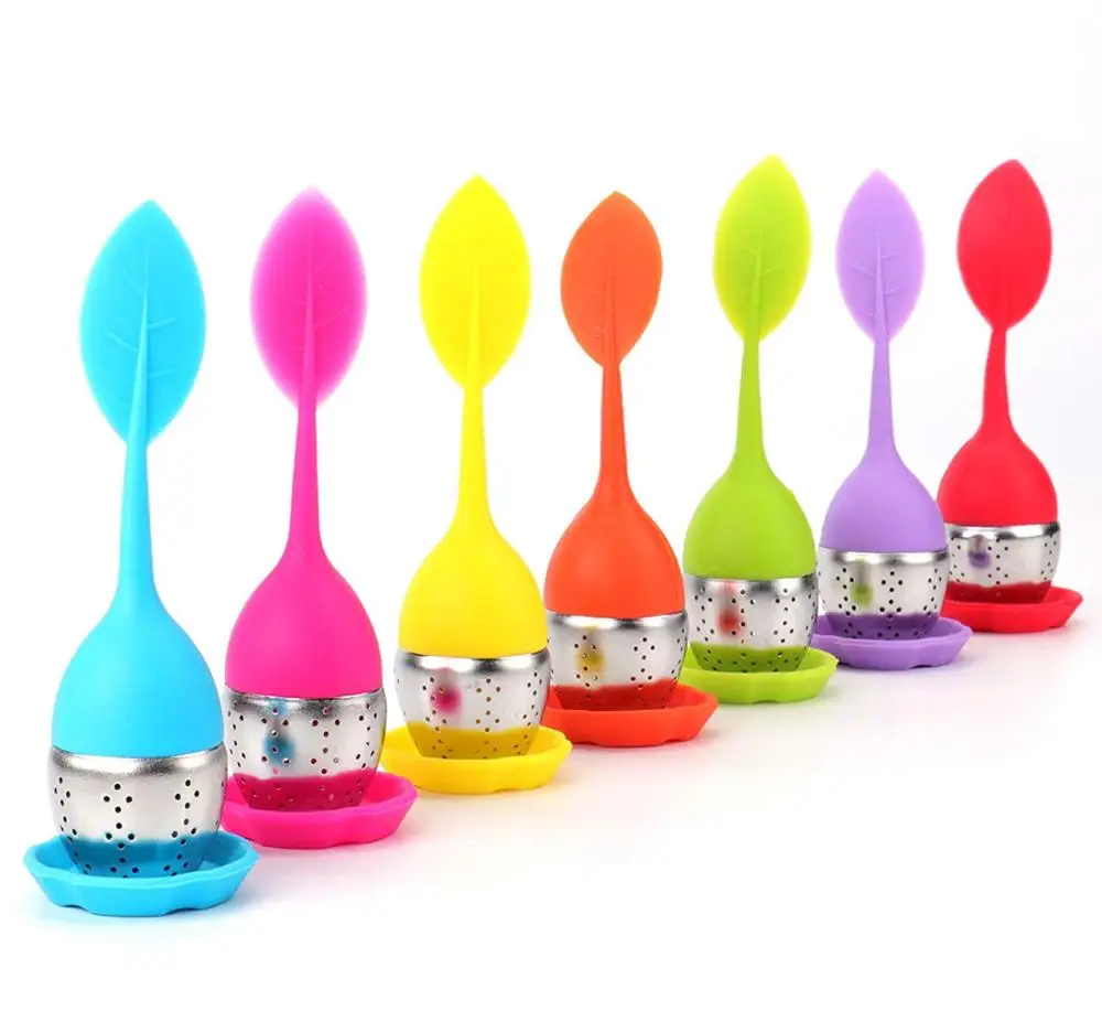 

Amazon top seller 2019 100% food grade kitchen gadgets silicone loose leaf tea infuser bottle