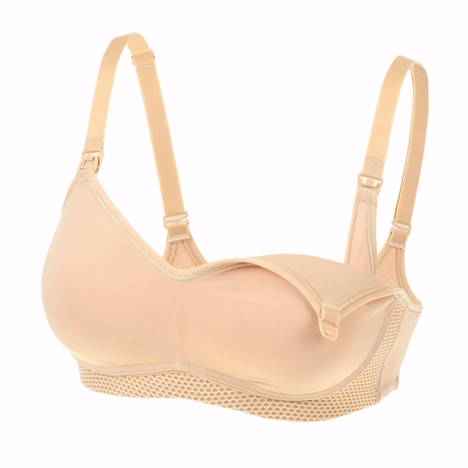 La Isla Women s Full Figure Padded Wireless Maternity Breastfeeding Nursing Bra