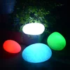 illuminated plastic LED pebble stone light