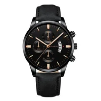 

chinese wholesale retro vogue watches personalized customised new black stylish water proof wrist men watch