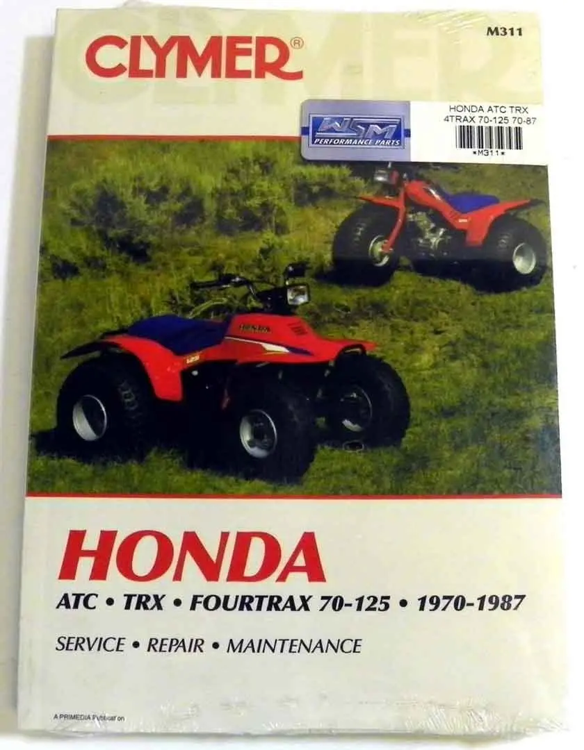 Get Quotations · ATV/Moto-X Honda Clymer Manual Models ATC, TRX and  Fourtrax 70-