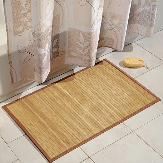 Natural Bamboo Floor Mat For Kitchens Bathrooms Or Offices Buy