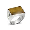 Wholesale fashion design custom made stainless steel wood ring