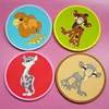 PVC automatic dispensing machine trademark cup coaster/customized rubber coaster