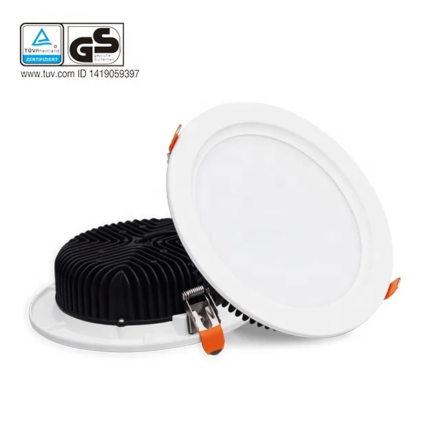 IP44 LED downlight 120lmw 18w 24w 36w 40w dimmable LED down light