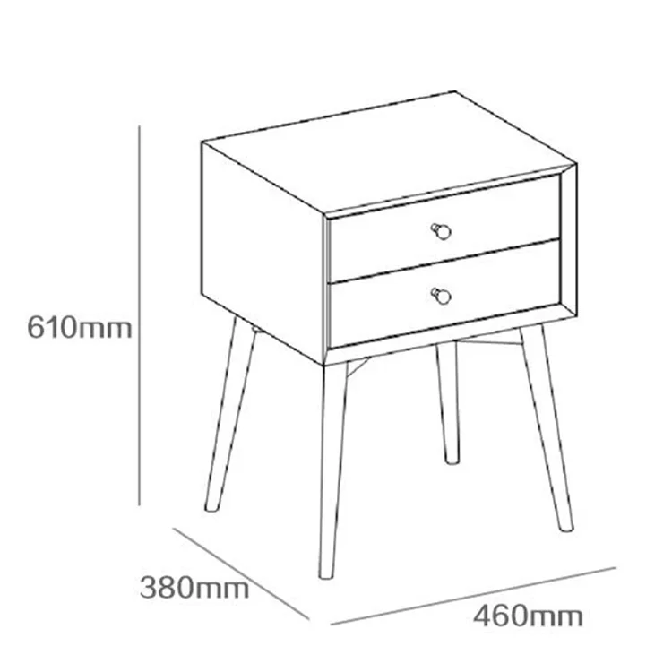 Colorful nightstand modern bedroom furniture from Foshan factory good quality competitive price side combinate