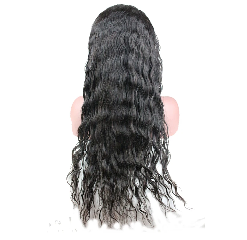 

2019 new design 100% top quality raw temple Indian virgin remy human hair natural wave full lace wig with baby hair