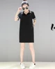 2017 Summer Bulk Plus Size Latest Modern Women Casual Dresses Polo Dress