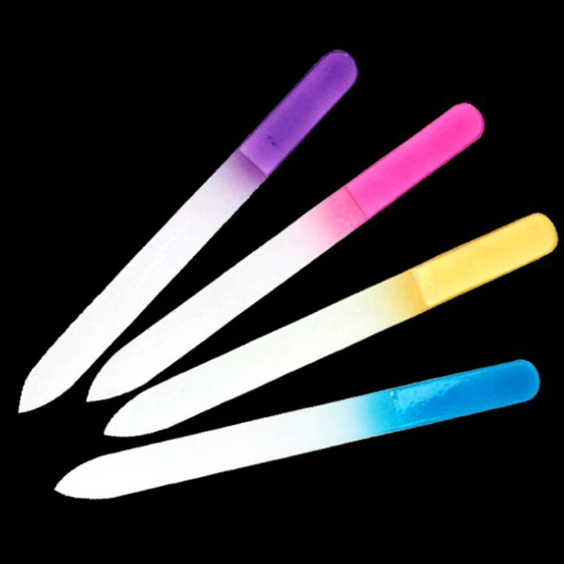 5 pcs Fashion Nail Polish Glass Rubbing Nail Art Burnishing Stick Manicure Grinding Strip Nail File