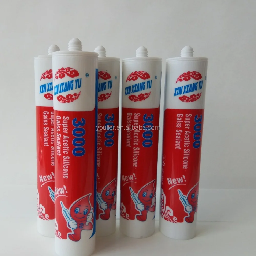 High Quality Acetic Weatherproof Glass Glue Clear Silicone Sealant