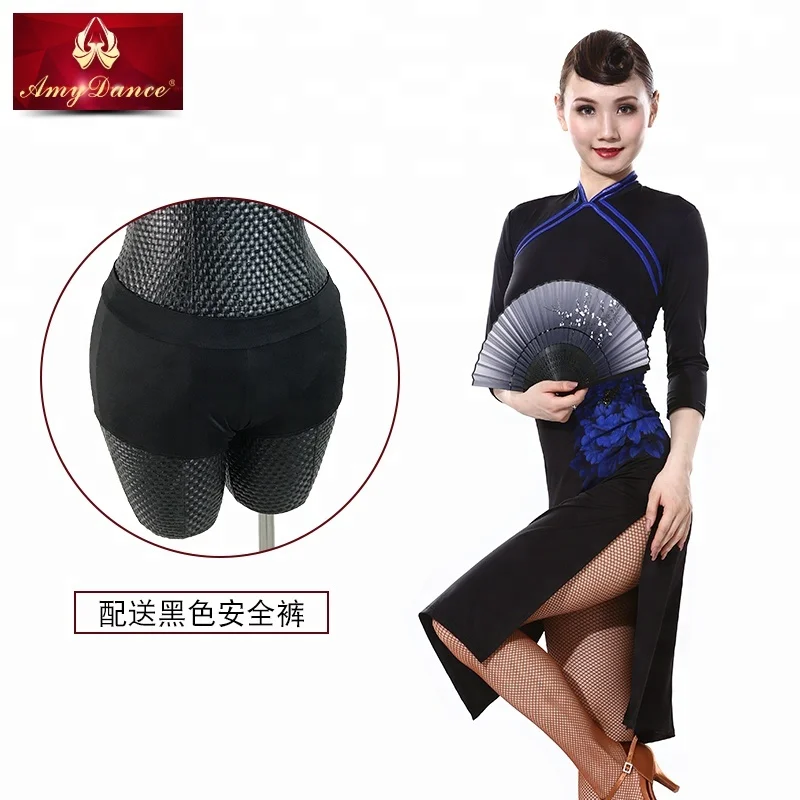 
Elegant chinese modern hand painted cheongsam dress womens 