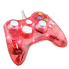 New for Microsoft for Xbox360 LED transparent wired controller