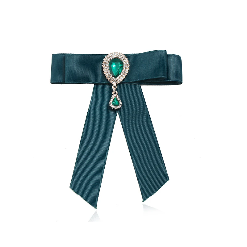 

New popular multicolor bow shape brooch alloy cloth simple temperament women's brooches, Multi