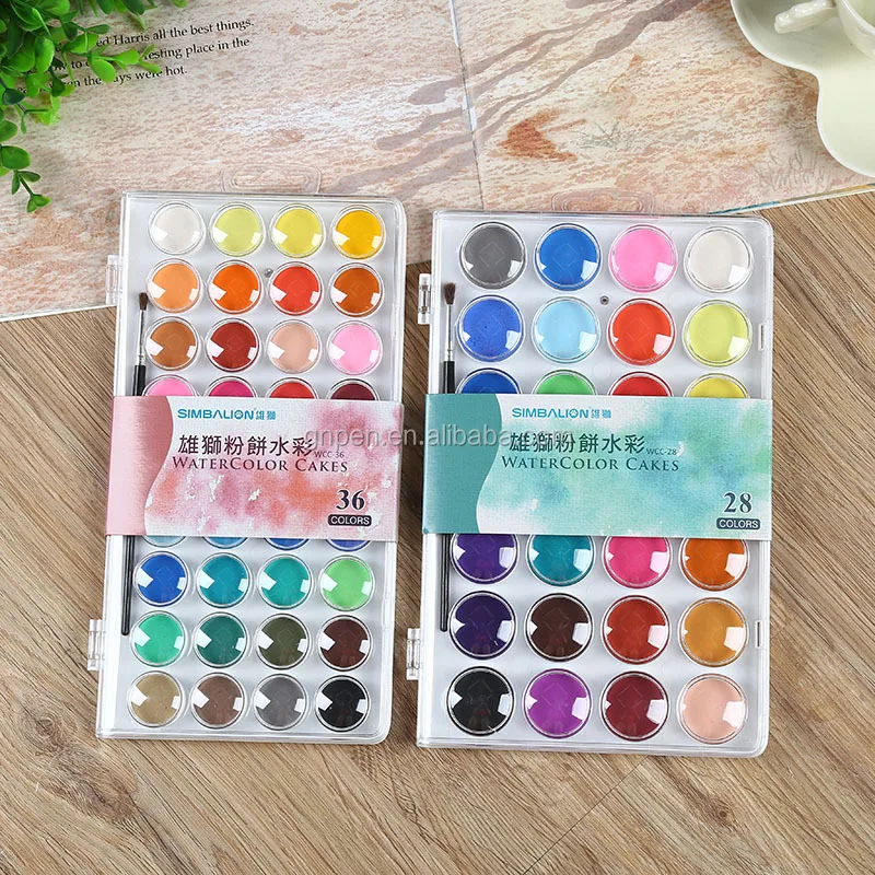 watercolor paint palette