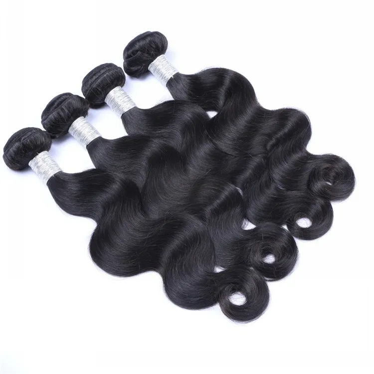 

Factory Wholesale Price Unprocessed 10A Grade Peruvian Hair Wave Free Sample Body Wave Hair Bundles, Natural color