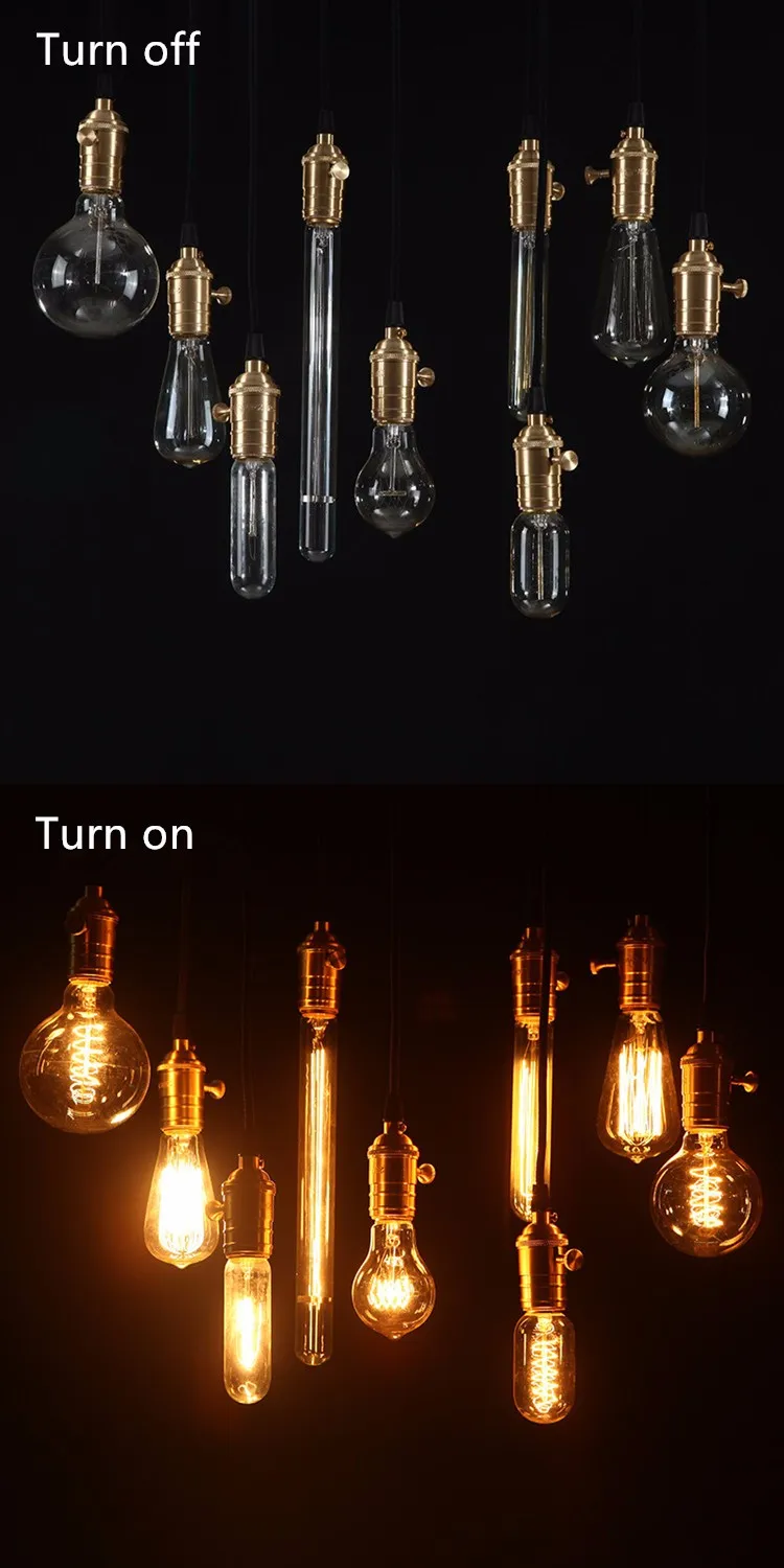 Retro Edison Bulb Light E27 220v 40w A19 St64 T30 T45 G80 G95 G125 Incandescent Filament Ampoule Vintage Lamp Retro Edison Bulb Light E27 220v 40w A19 St64 T30 T45 G80 G95 G125 Incandescent Filament Ampoule Vintage Lamp