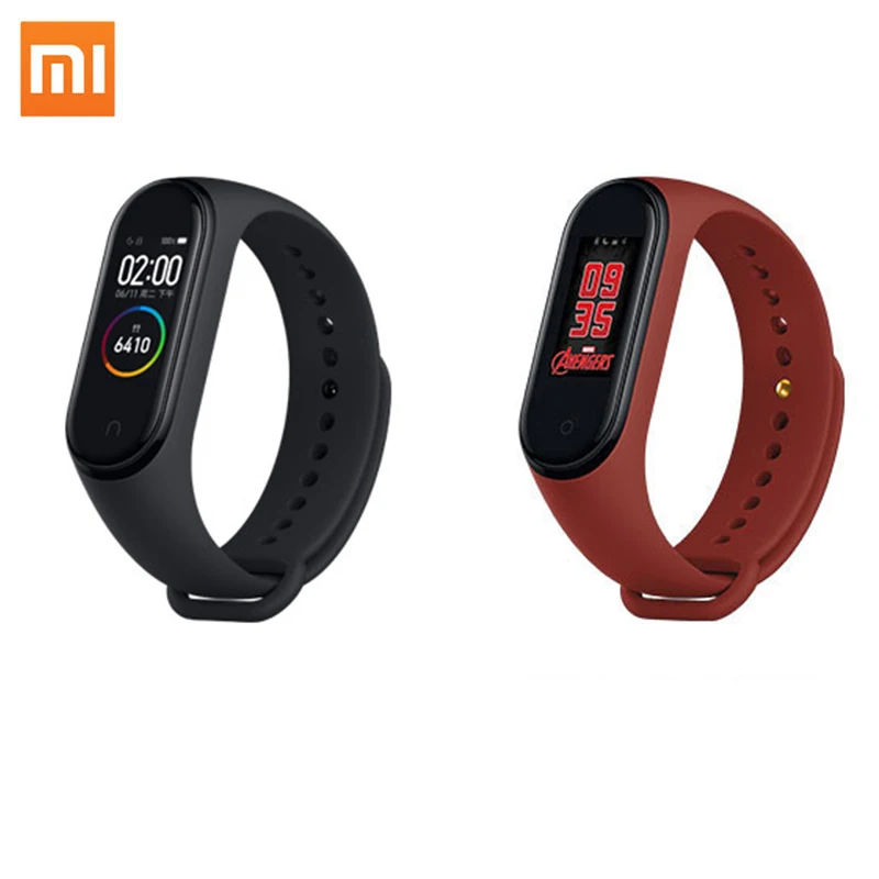 

Original Xiaomi Mi Band 4 Smart Sport Bracelet Heart Rate Fitness Color AMOLED Touch Display Band 4 Xiaomi, Black;red;blue;purple ect