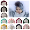 Baby gold velvet materia Hat Kids Ear Knot Cap Cotton Soft Turban Bunny Baby Hat For Newborn Photography Props Headwear