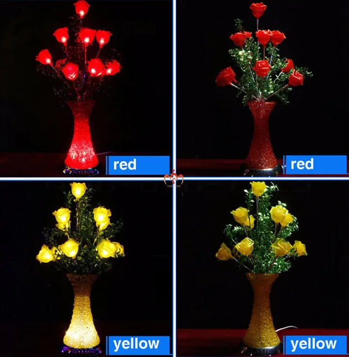2016 50cm LED flower roses bouquet lights