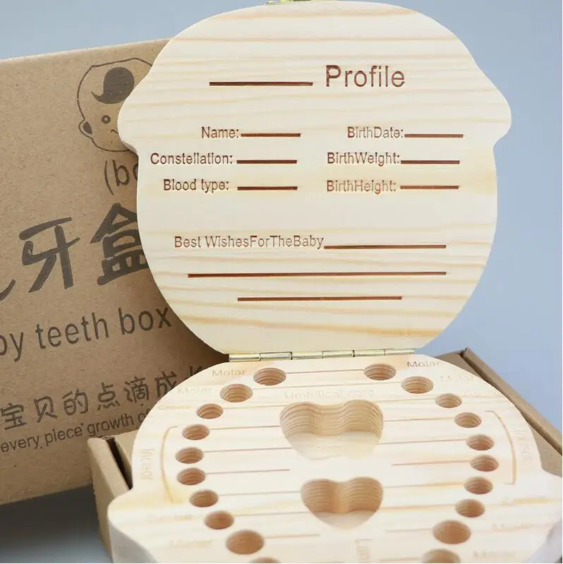 Baby Wooden Teeth Gift Box