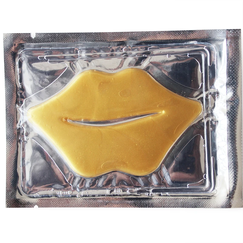 

Compressed Sheet Moisturizer Face Lifting Gold Leaf Bio Collagen Crystal Facial Lip Mask For Sale