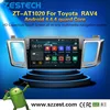 WiFI GPS Phone APP Car Dvds player for Toyota RAV 4 Android 4.4.4 up to 5.1 1.6GHZ MCU 4 core