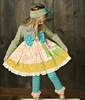 Baby Girls' Boutique Children Olivia Sunset Dunes Back to School Clothes Dress Set