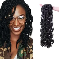 

Goddess Faux Locs crochet braids hair extension curly locks