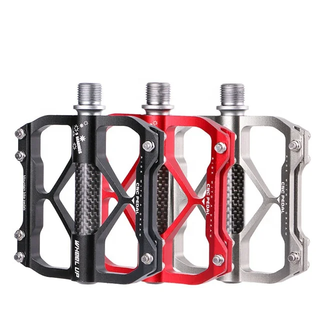 WHEEL UP Waterproof MTB Cheap Bike Bicycle Pedals Hollow Sealed Bearing Ultralight Aluminum Alloy Non-slip Nails Bicycle Pedal