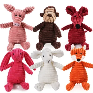 Image of New Chewing Squeaky Cartoon Animal Sex Eco Friendly Plush Dog Pet Toys