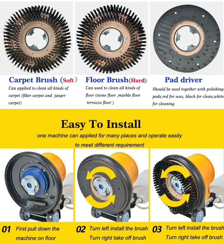 190rpm 13inch Multifunctional Floor Buffer For Buy Floor