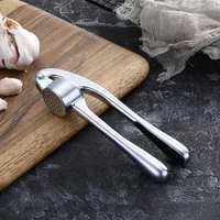 

Amazon Hot Sale Zinc Alloy Garlic Press High-quality Durable Crush Garlic Peeler Anti-slip Handle