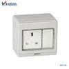 CE British Type IP55 Outfit Wall Switch Waterproof Socket