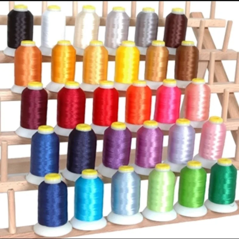 Polyester Royal Embroidery Machine Thread 500m 1000m Brother 63color