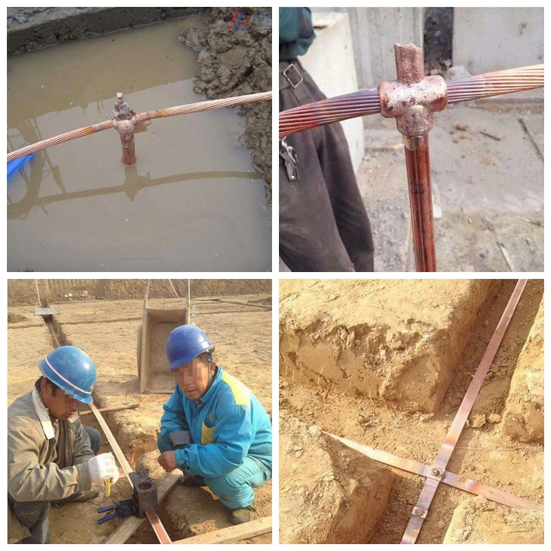 Copper Earth Rod Steel With Copper Coating Copper Clad Bonded Steel