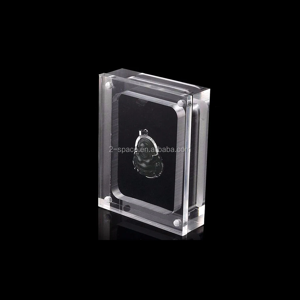 Lucite Loose Diamond Display Box Perspex Gems Packaging Case Acrylic