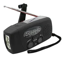 

Camping Emergency Mini Portable Hand Crank AM/FM/WB Solar Radio With LED Flashlight China factory price USB charger power bank