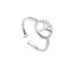 Fashionable Hollow out Anti-war Peace Sign Ring
