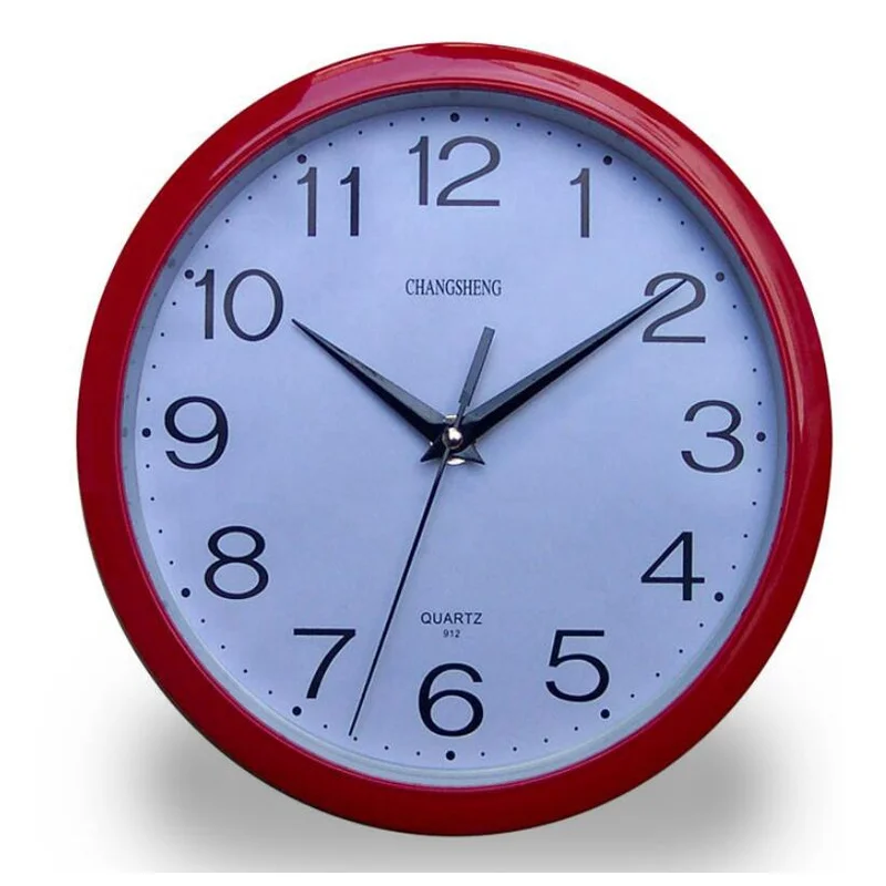 

12 inch Hot sell logo printing advertising gift wall clock, Stocks color