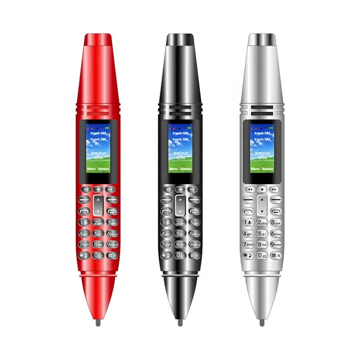 

AK007 0.96 inch OLED Mobile Phone Dual SIM Magic Voice Mini Pen Phone