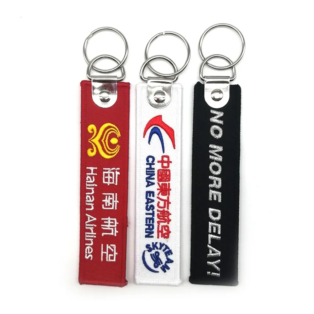 Custom Embroidered Keychain,Key Tags,Alpha Jet Tags Buy Embroidered