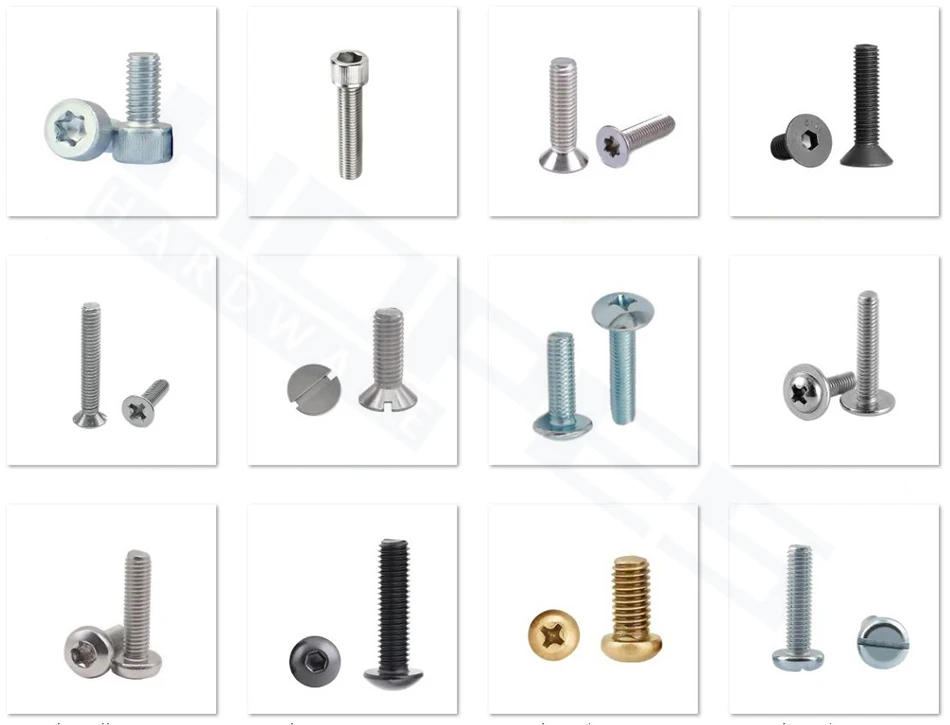 
Phillips cross recessed Countersunk head Machine screw M6 M8 M10 mm standard and customized length 