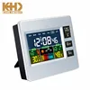 KH-CL005 KING HEIGHT Battery Operated Ultrasonic RoSH Super Acurite Weather Station LCD LED Backlight Sensor Table Clock
