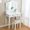 New Simple Wooden Vanity Dresser Mirror Furniture Dressing Table