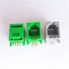 Side Entry PCB Jack 6P6C Mini low Profile Tab UP Ind Temp Thru Hole