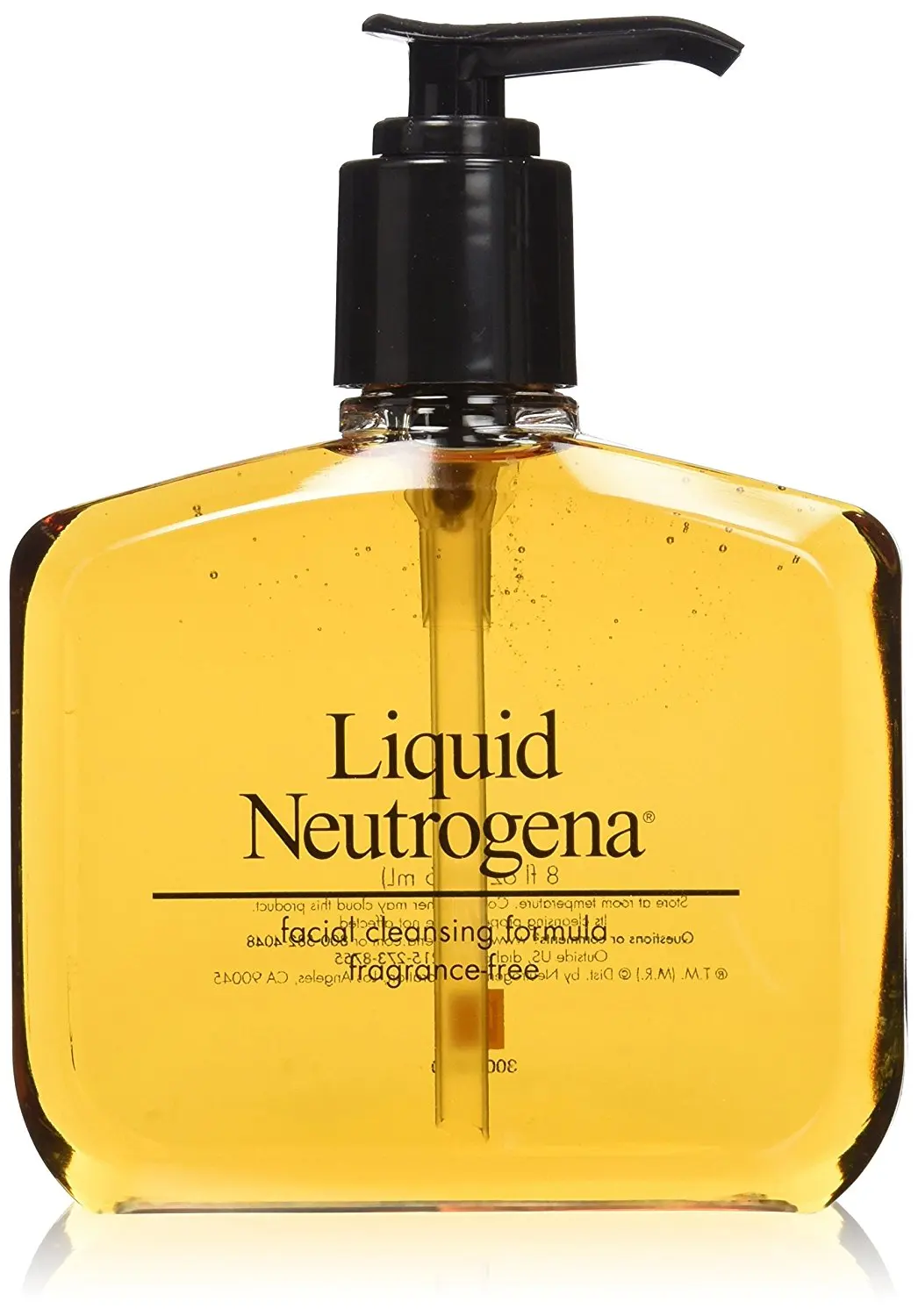 Neutrogena Fragrance Free Liquid Neutrogena, Facial Cleansing Formula, 8 Ounce (Pack of 3)