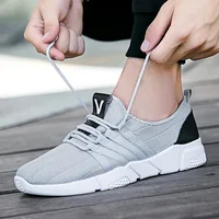 

2018 walking sport shoes male slim sports footwear casual lace up sneaker walking shoes for men